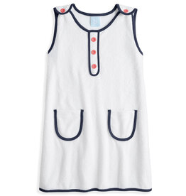 bella bliss SALE. Maizy Terry Shift White w/Navy