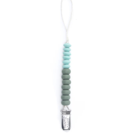 Bella Tunno Pacifier Clip Moss Duo