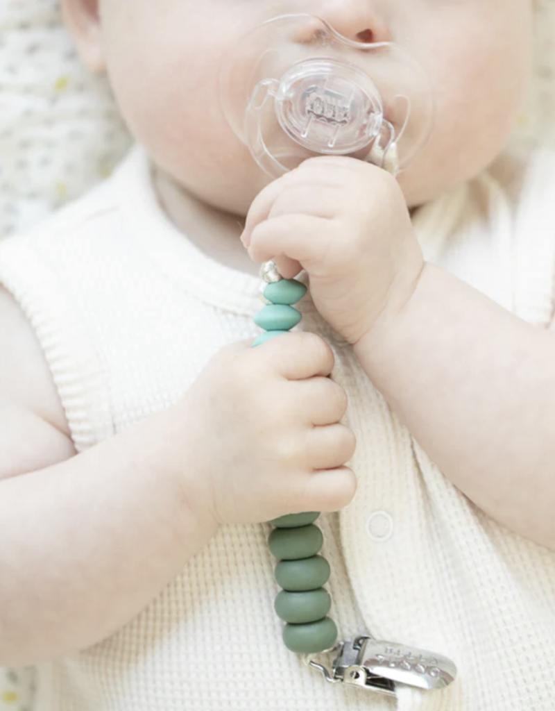 Bella Tunno Moss Duo Pacifier Clip