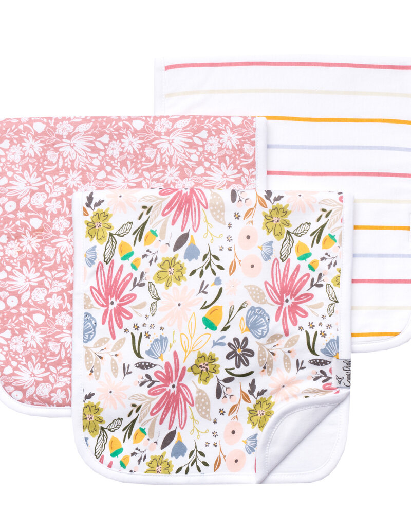 Copper Pearl Burp Cloths Set Olive