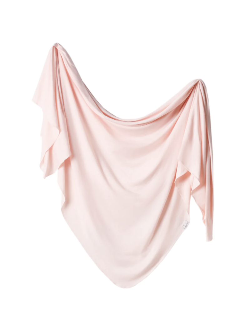 Copper Pearl Knit Blanket Blush