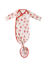 Copper Pearl Newborn Knotted Gown Strawberry