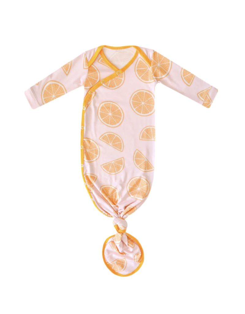 Copper Pearl Newborn Knotted Gown Cutie
