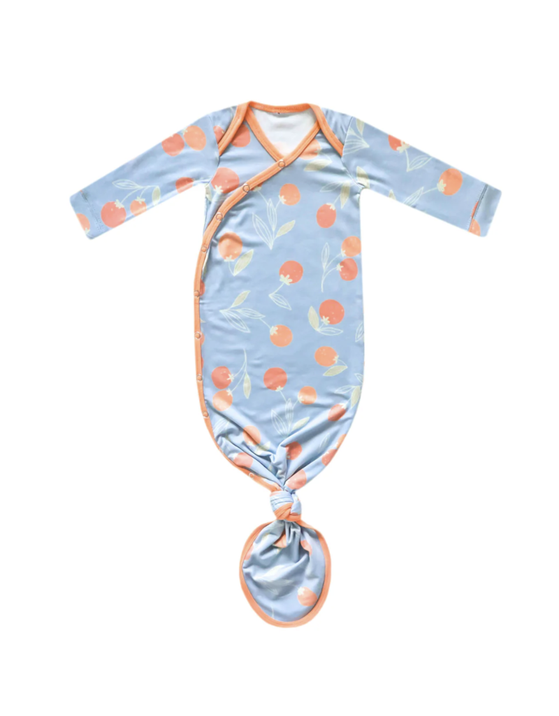 Copper Pearl Newborn Knotted Gown Clementine