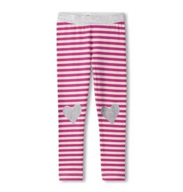 Hatley Kids SALE Glitter Hearts Fun Leggings Rose Violet