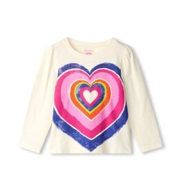 Hatley Kids SALE. Layered Hearts L/S Graphic Tee