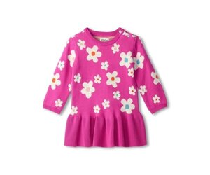 Hatley Flounce Hem Sweater Dress - New Flowers Hatley Flounce Hem Sweater Dress - New Flowers