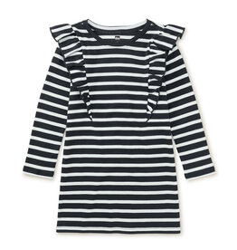 Tea Collection SALE Ruffle Sleeve A Line Dress Indigo