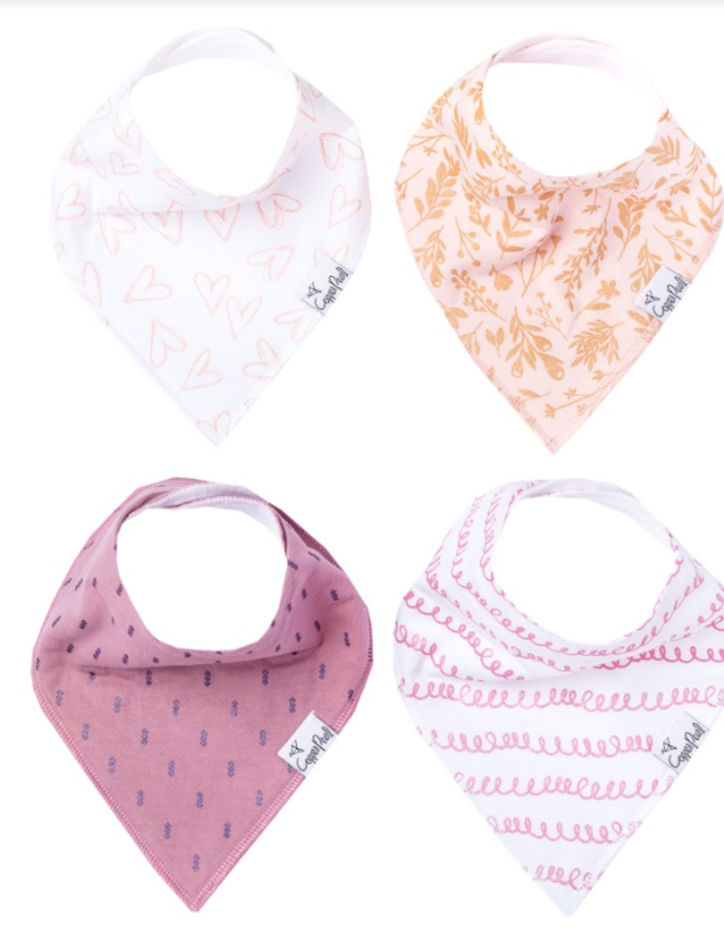 Copper Pearl Baby Bandana Bib Set 4 Lola