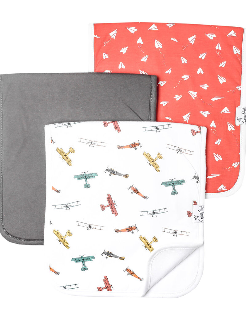 Copper Pearl Burp Cloths Set Ace