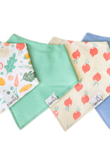 Copper Pearl Baby Bandana Bibs Set/4 Veggies
