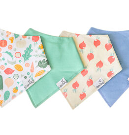 Copper Pearl Baby Bandana Bibs Set/4 Veggies