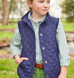 Little English SALE Classic Quilted Vest Navy