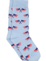 Properly Tied Lucky Duck Socks Freedom Flag