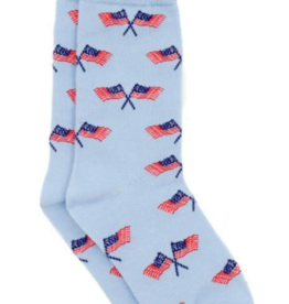 Properly Tied Lucky Duck Socks Freedom Flag