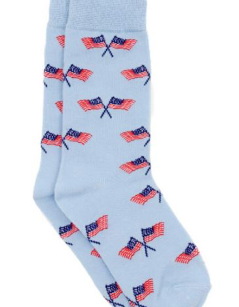 Properly Tied Lucky Duck Socks Freedom Flag