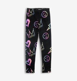 Appaman SALE black leggings graffiti