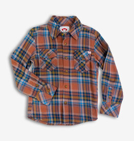 Appaman SALE flannel shirt clay/jewel plaid