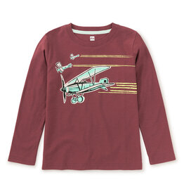 Tea Collection SALE Airplane Trio Graphic Tee Sangria