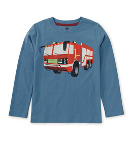 Tea Collection SALE Firetruck Graphic Tee Coronet Blue