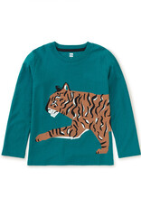 Tea Collection Tiger Prowl Double Sided Tee Scuba