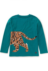 Tea Collection Tiger Prowl Double Sided Tee Scuba