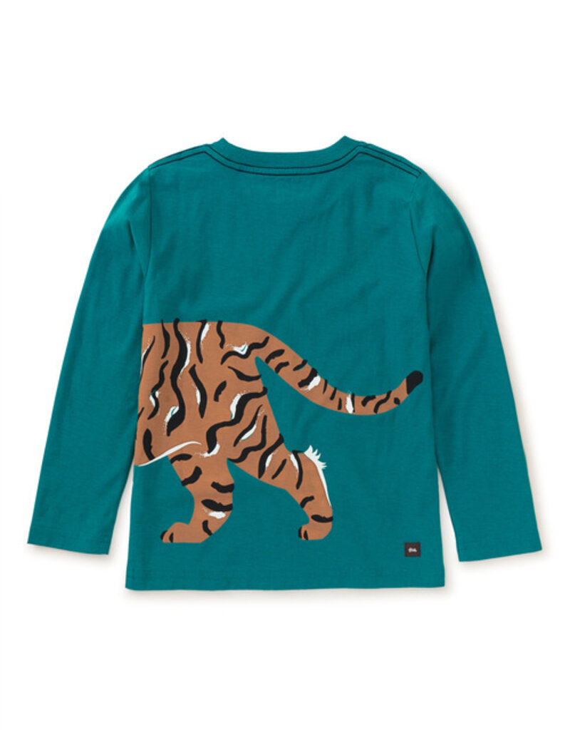 Tea Collection Tiger Prowl Double Sided Tee Scuba