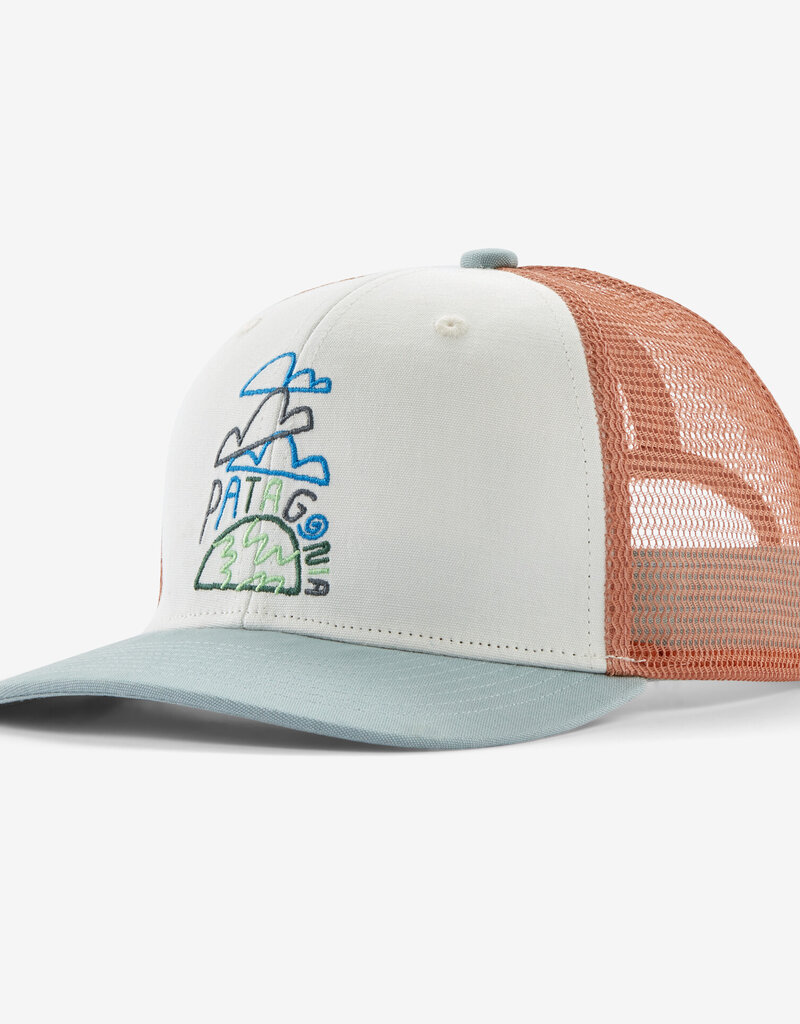 Patagonia Ks Trucker Hat CBWI Clouds Earth: Birch White