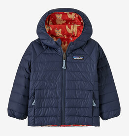 Patagonia SALE Baby Reversible Down Sweater Hoody FXMR Fox Chase Madder Red