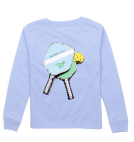 Properly Tied SALE Pickleball L/S Tee Lt Blue