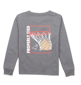 Properly Tied Swoosh L/S Battleship Grey