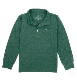 Properly Tied Harrison L/S Pocket Polo Hunter Green
