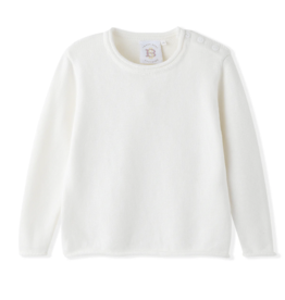Swoon Kids Clothing SALE Rolled Neck Cream Sweater
