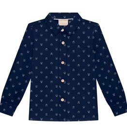 Milon SALE Navy Dog Print Shirt
