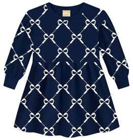 Milon SALE Navy Blue Bow Dress