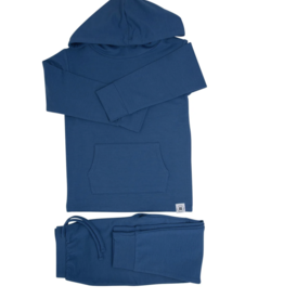 Sweet Bamboo French Terry Hooded Jogger Set Deep Navy