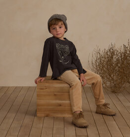 Rylee + Cru Inc. SALE RAW EDGE L/S TEE WOLF PACK