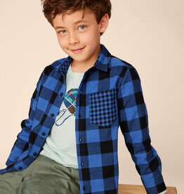 Tea Collection SALE Double Weave Plaid Button Up Bursa Plaid