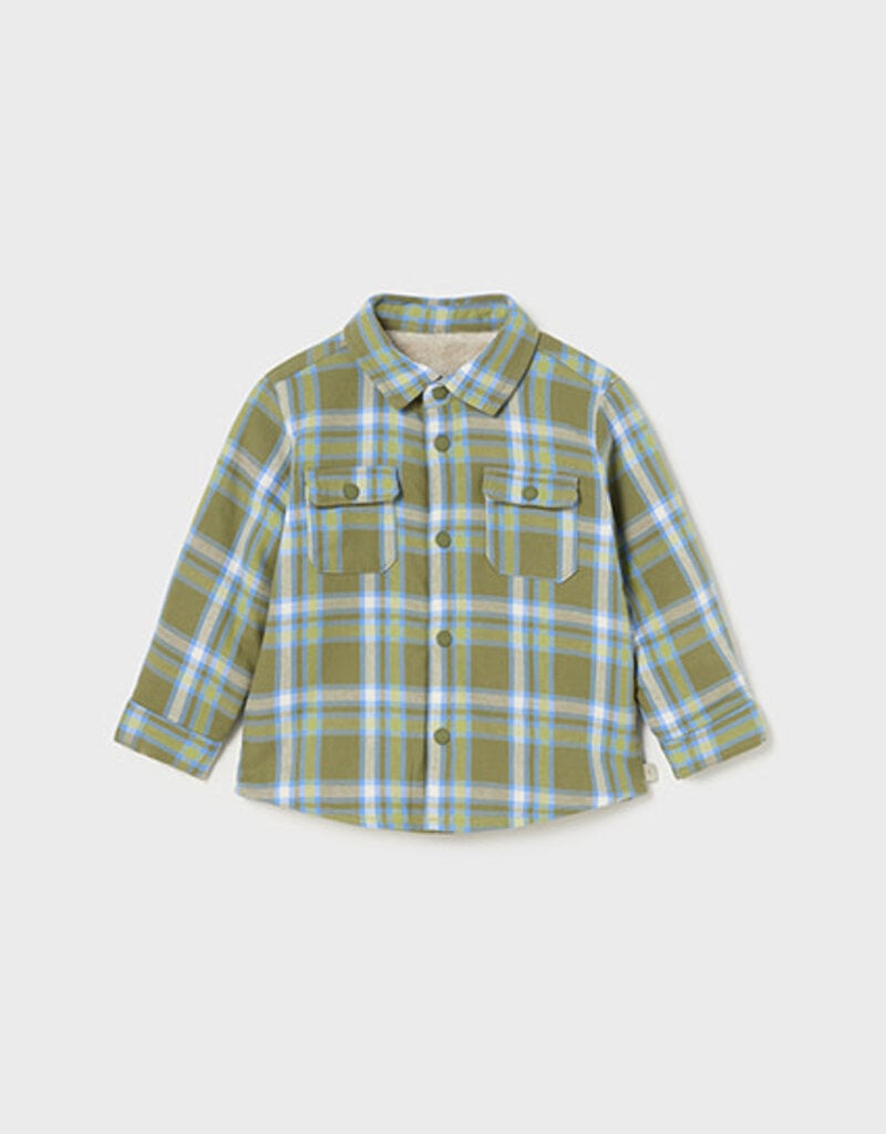 Mayoral Baby Boy Forest Plaid L/S Shirt