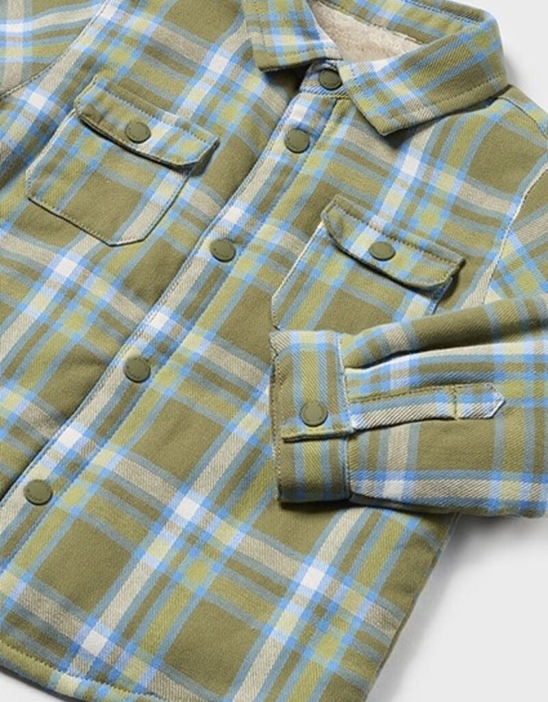 Mayoral Baby Boy Forest Plaid L/S Shirt