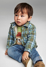 Mayoral Baby Boy Forest Plaid L/S Shirt