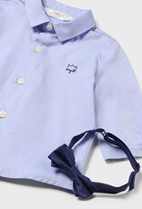 Mayoral Baby Boy Sky Blue Dress Shirt w/Bow Tie