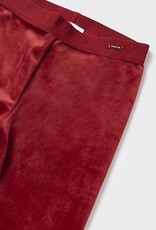 Mayoral Baby Girl Cherry Velvet Leggings