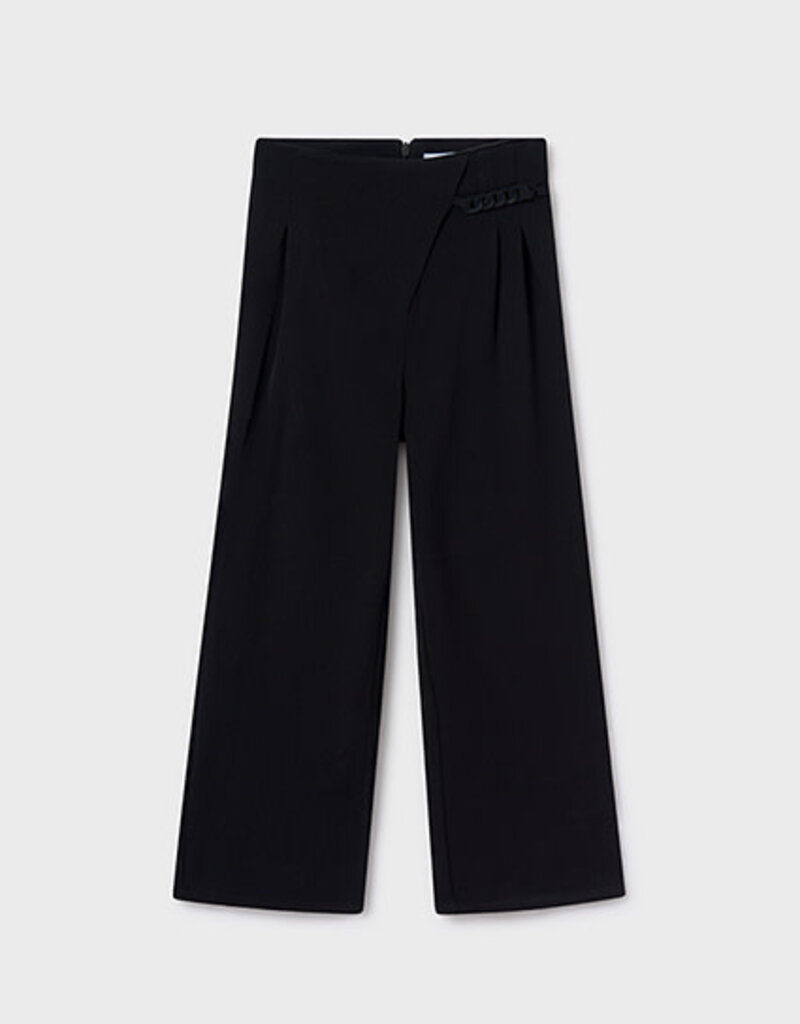 Mayoral Black Pants w/Chain Details