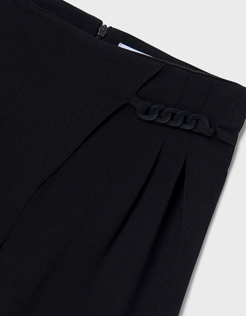 Mayoral Black Pants w/Chain Details