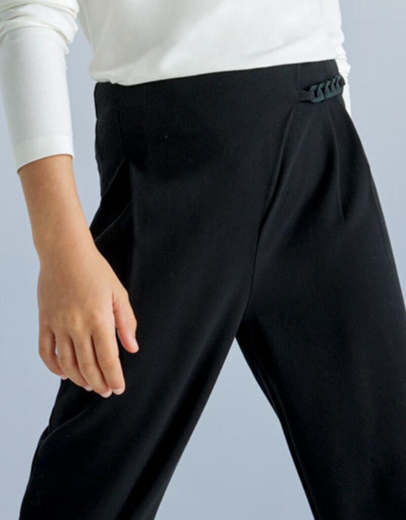 Mayoral Black Pants w/Chain Details