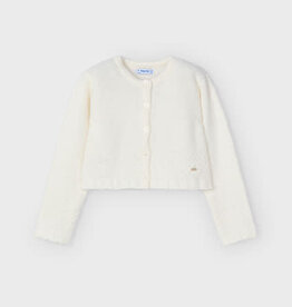 Mayoral SALE Cream Stitched Cardigan