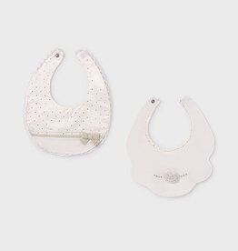 Mayoral Ivory Bow Bibs Set 2