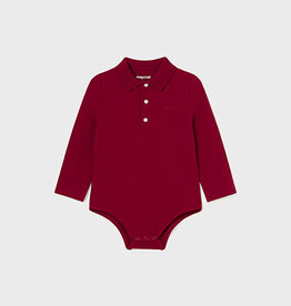Mayoral SALE L/S Red Polo Onesie