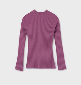 Mayoral SALE Mauve Ribbed Mockneck